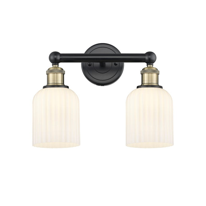 Innovations Edison Bridal Veil 2Lt 14" Bath, BLB/GW - 616-2W-BAB-G559-5GWH