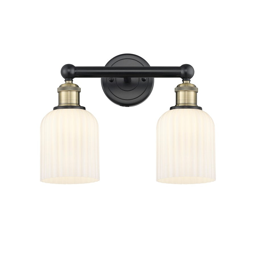 Innovations Edison Bridal Veil 2Lt 14" Bath, BLB/GW - 616-2W-BAB-G559-5GWH