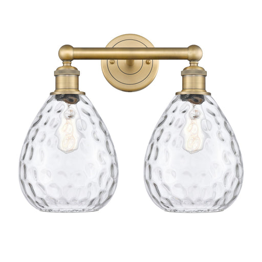 Innovations Waverly 17in 2-Light Bath Vanity Light | Brushed Brass Steel and Clear Glass | Bathroom Vanity & Powder Room | 17 x | Model 616-2W-BB-G372