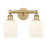 Innovations Edison Bridal Veil 2Lt 14" Bath, BB/GW - 616-2W-BB-G559-5GWH