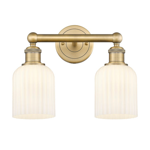 Innovations Edison Bridal Veil 2Lt 14" Bath, BB/GW - 616-2W-BB-G559-5GWH