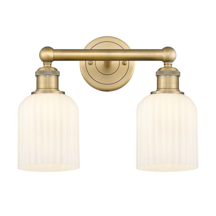 Innovations Edison Bridal Veil 2Lt 14" Bath, BB/GW - 616-2W-BB-G559-5GWH