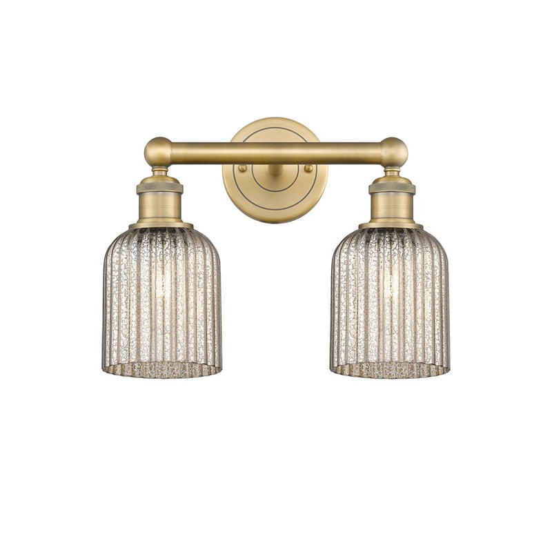 Innovations Edison Bridal Veil 2Lt 14" Bath, BB/MC - 616-2W-BB-G559-5ME