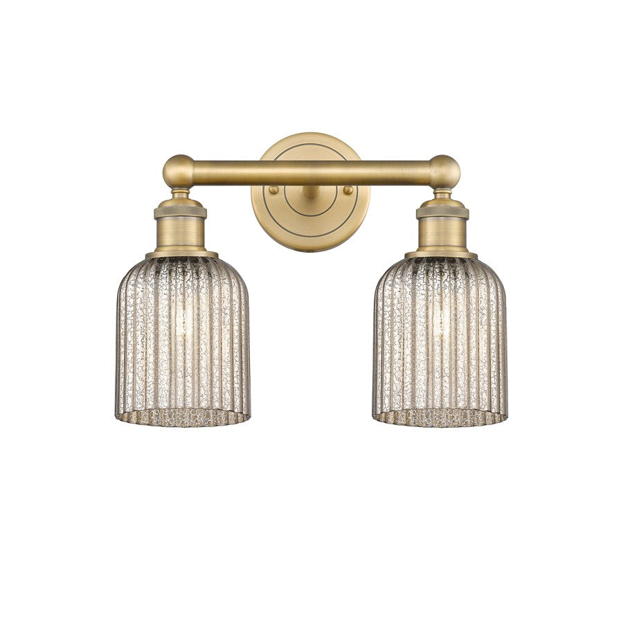 Innovations Edison Bridal Veil 2Lt 14" Bath, BB/MC - 616-2W-BB-G559-5ME