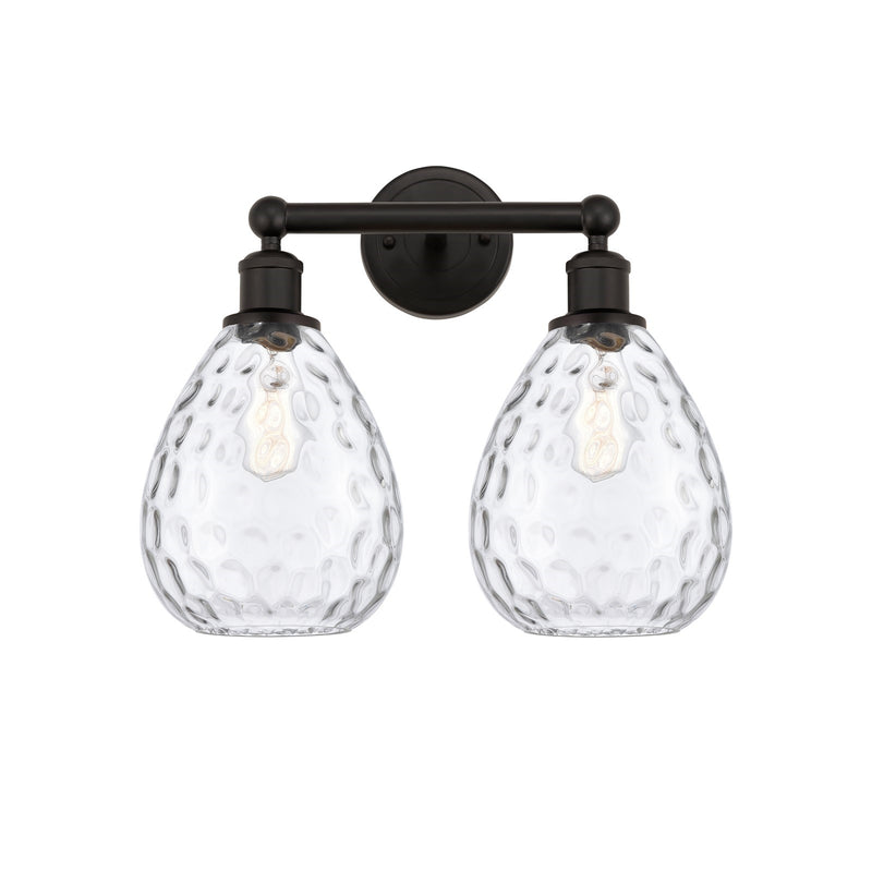 Innovations Waverly 17in 2-Light Bath Vanity Light | Industrial Oil Rubbed Bronze Steel and Clear Glass | Bathroom Vanity & Powder | Model 616-2W-OB-G372