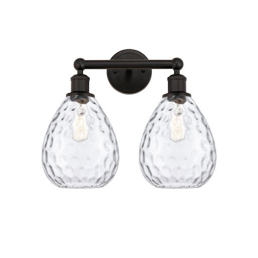 Innovations Waverly 17in 2-Light Bath Vanity Light | Industrial Oil Rubbed Bronze Steel and Clear Glass | Bathroom Vanity & Powder | Model 616-2W-OB-G372