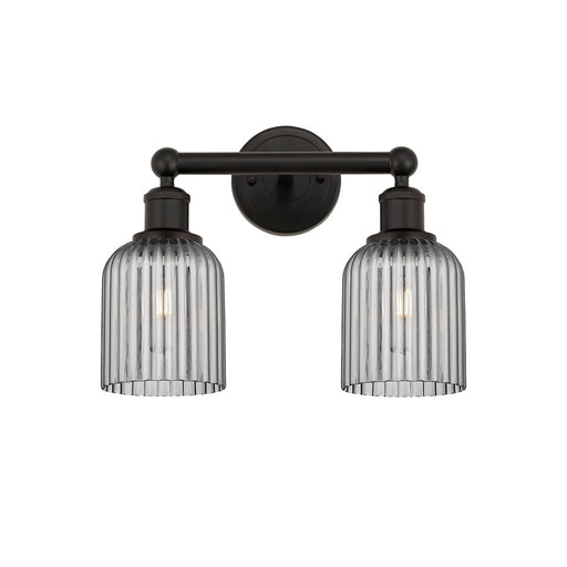 Innovations Edison Bridal Veil 2Lt 14" Bath, Bronze/Smoke - 616-2W-OB-G559-5SM