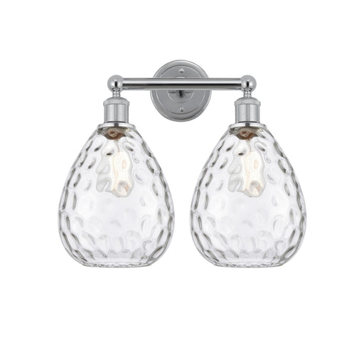 Innovations Waverly 17in 2-Light Bath Vanity Light | Industrial Polished Chrome and Clear Glass | Bathroom Vanity | 17 x 14.25 x | Model 616-2W-PC-G372