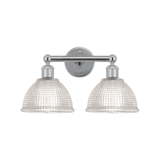 Innovations Arietta 17in 2-Light Bath Vanity Light | Industrial Polished Chrome Steel and Clear Glass | Bathroom Vanity & Powder | Model 616-2W-PC-G422