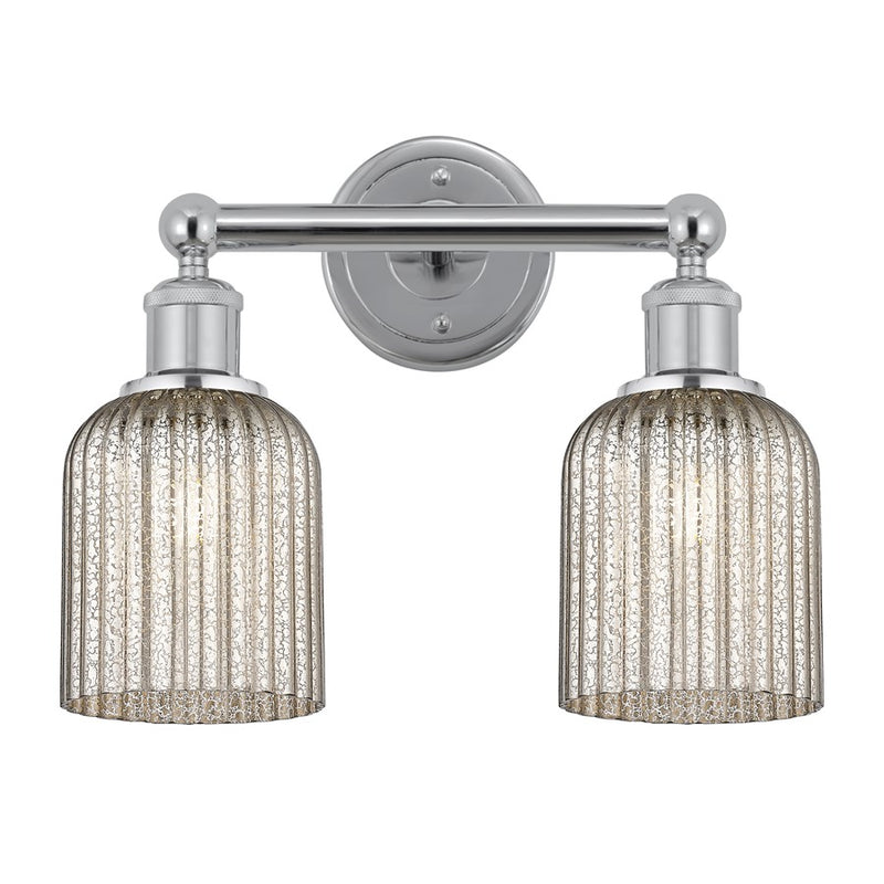 Innovations Edison Bridal Veil 2Lt 14" Bath, Chrome/Mercury - 616-2W-PC-G559-5ME