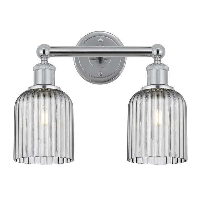 Innovations Edison Bridal Veil 2Lt 14" Bath, Chrome/Smoke - 616-2W-PC-G559-5SM