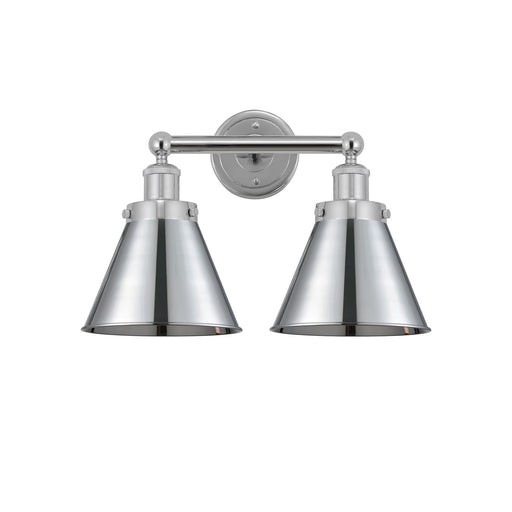 Innovations Appalachian 17in 2-Light Bath Vanity | Industrial Polished Chrome Steel and Polished Chrome Metal Shade | Bathroom | Model 616-2W-PC-M13-PC