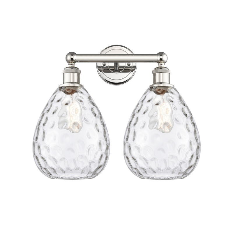 Innovations Waverly 17in 2-Light Bath Vanity Light | Industrial Polished Nickel and Clear Glass | Bathroom Vanity | 17 x 14.25 x | Model 616-2W-PN-G372