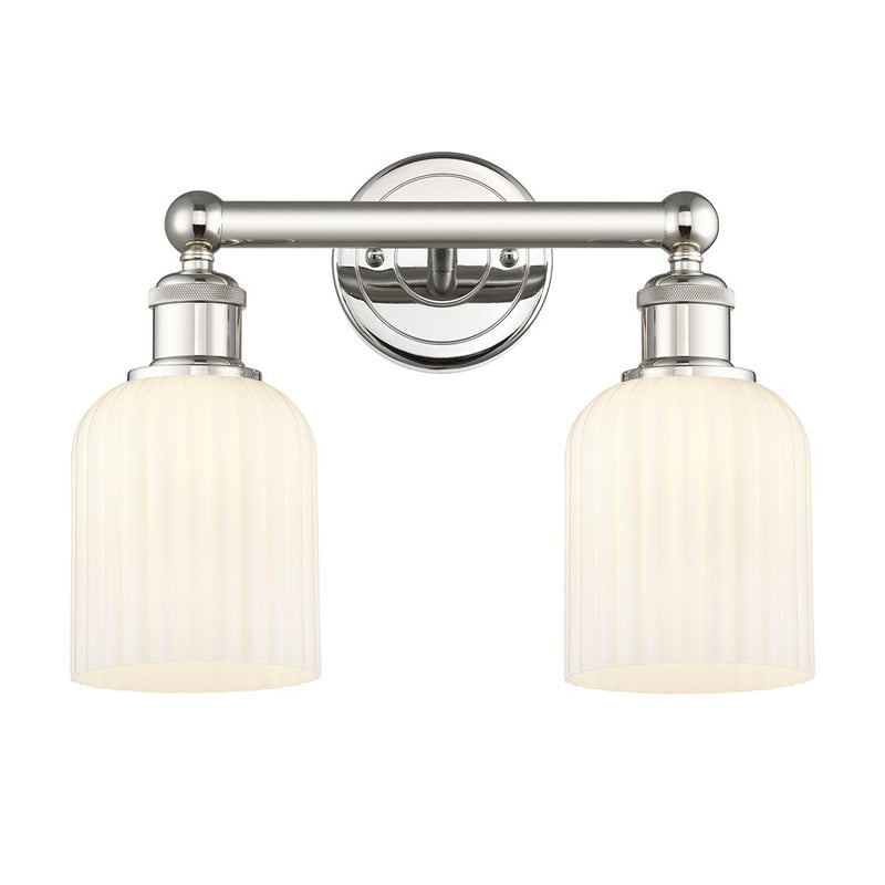 Innovations Edison Bridal Veil 2Lt 14" Bath, PN/GW - 616-2W-PN-G559-5GWH
