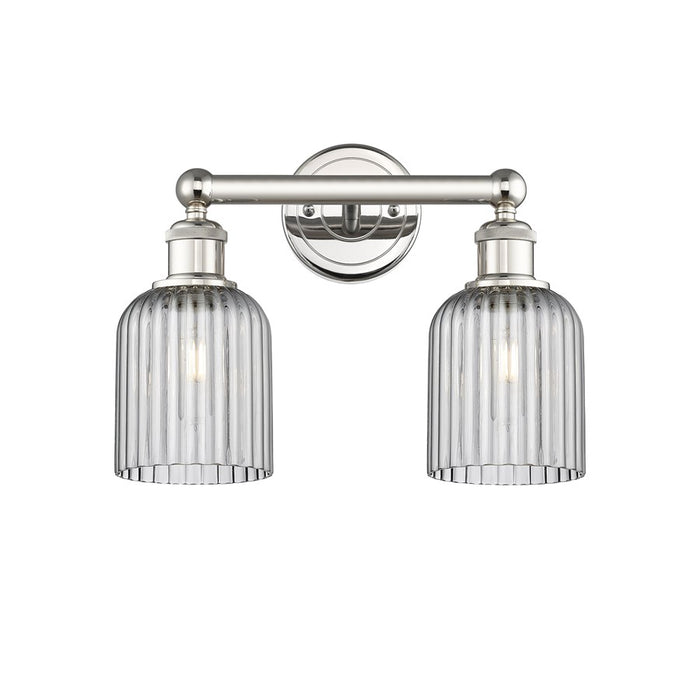 Innovations Edison Bridal Veil 2Lt 14" Bath, PN/SM - 616-2W-PN-G559-5SM