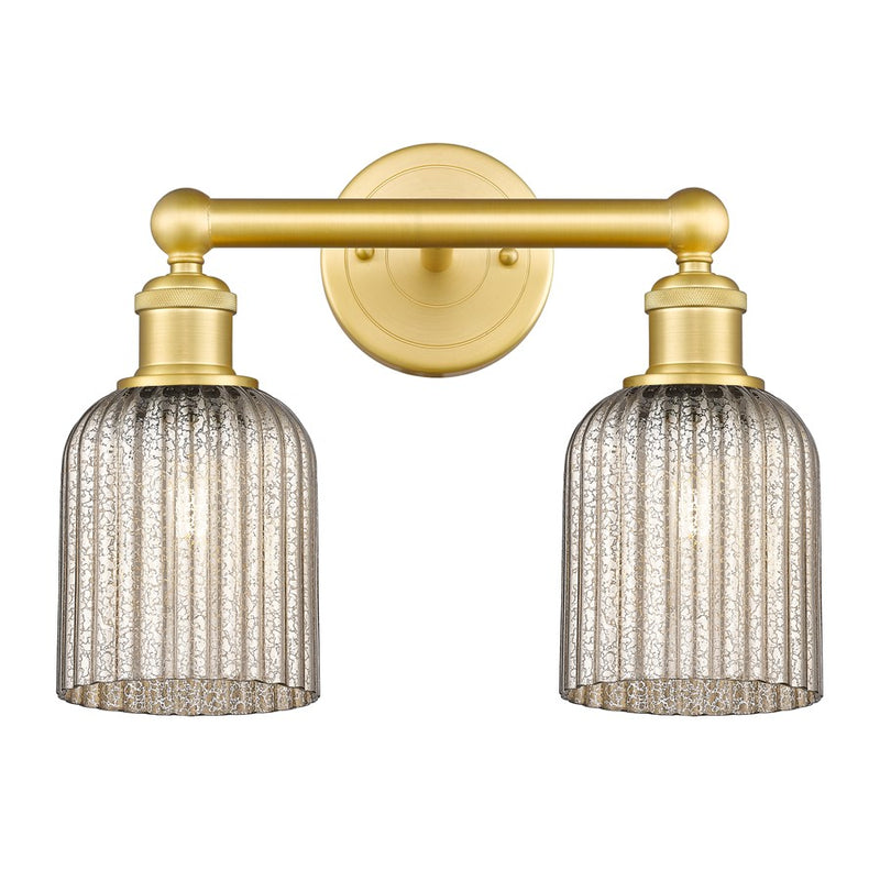 Innovations Edison Bridal Veil 2Lt 14" Bath, Gold/Mercury - 616-2W-SG-G559-5ME