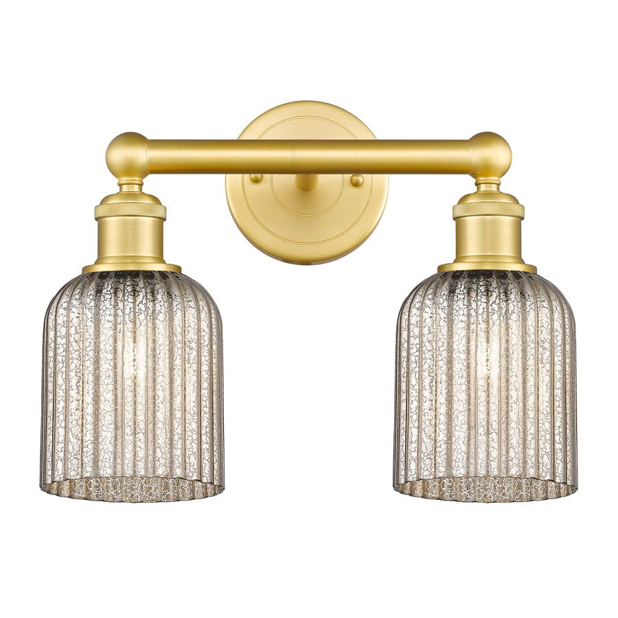 Innovations Edison Bridal Veil 2Lt 14" Bath, Gold/Mercury - 616-2W-SG-G559-5ME