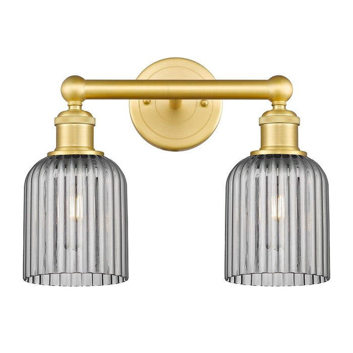 Innovations Edison Bridal Veil 2Lt 14" Bath, Gold/Smoke - 616-2W-SG-G559-5SM