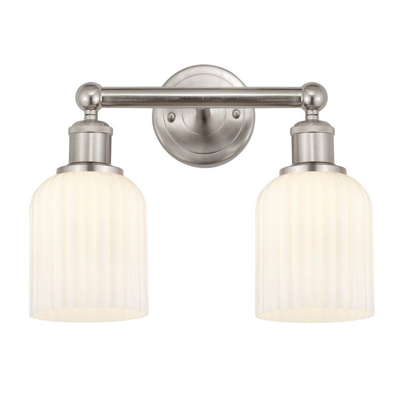 Innovations Edison Bridal Veil 2Lt 14" Bath, SN/GW - 616-2W-SN-G559-5GWH