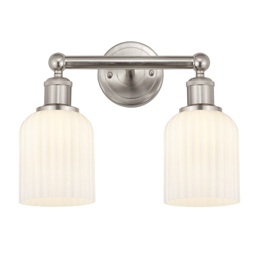 Innovations Edison Bridal Veil 2Lt 14" Bath, SN/GW - 616-2W-SN-G559-5GWH