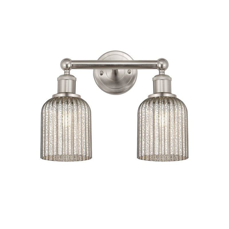 Innovations Edison Bridal Veil 2Lt 14" Bath, SN/MC - 616-2W-SN-G559-5ME