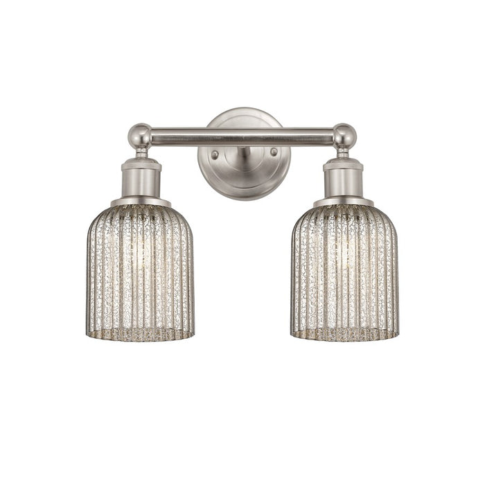 Innovations Edison Bridal Veil 2Lt 14" Bath, SN/MC - 616-2W-SN-G559-5ME