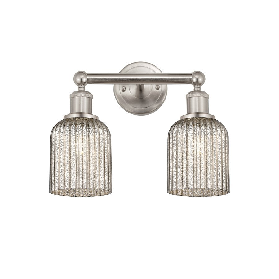 Innovations Edison Bridal Veil 2Lt 14" Bath, SN/MC - 616-2W-SN-G559-5ME