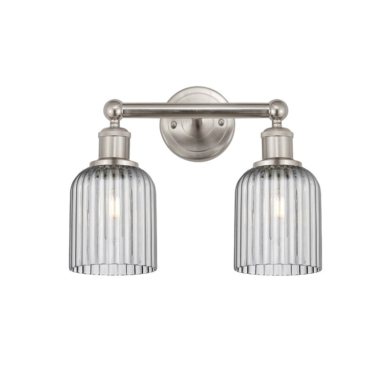 Innovations Edison Bridal Veil 2Lt 14" Bath, SN/SM - 616-2W-SN-G559-5SM