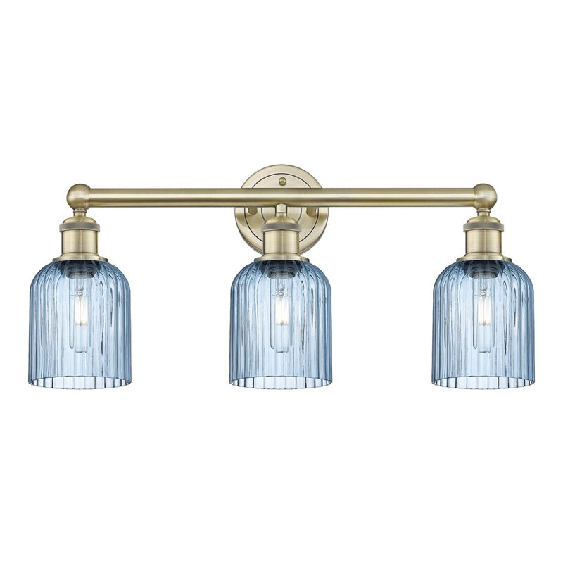 Innovations Edison Bridal Veil 3Lt 23" Bath, AB/BL - 616-3W-AB-G559-5BL