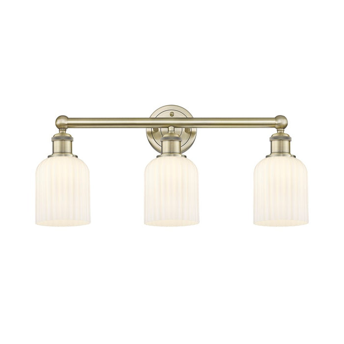 Innovations Edison Bridal Veil 3Lt 23" Bath, AB/GW - 616-3W-AB-G559-5GWH