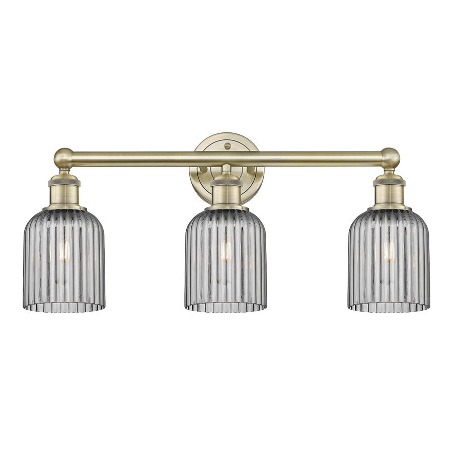 Innovations Edison Bridal Veil 3Lt 23" Bath, AB/SM - 616-3W-AB-G559-5SM