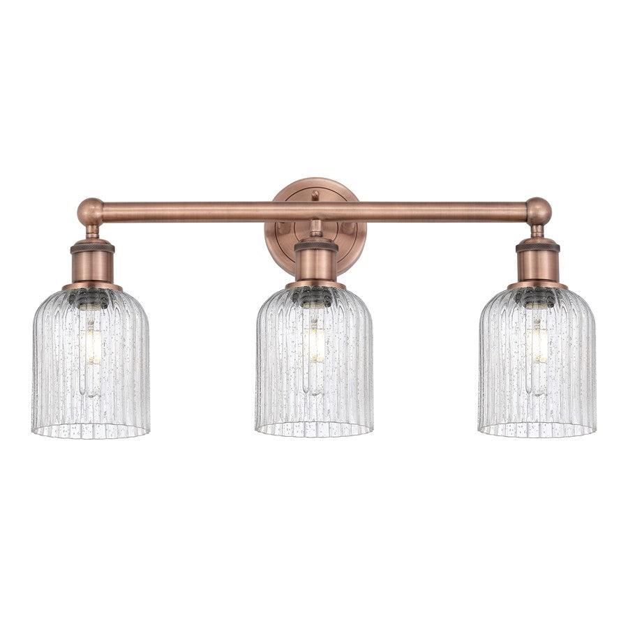 Innovations Edison Bridal Veil 3Lt 23" Bath, Copper/Seedy - 616-3W-AC-G559-5SDY