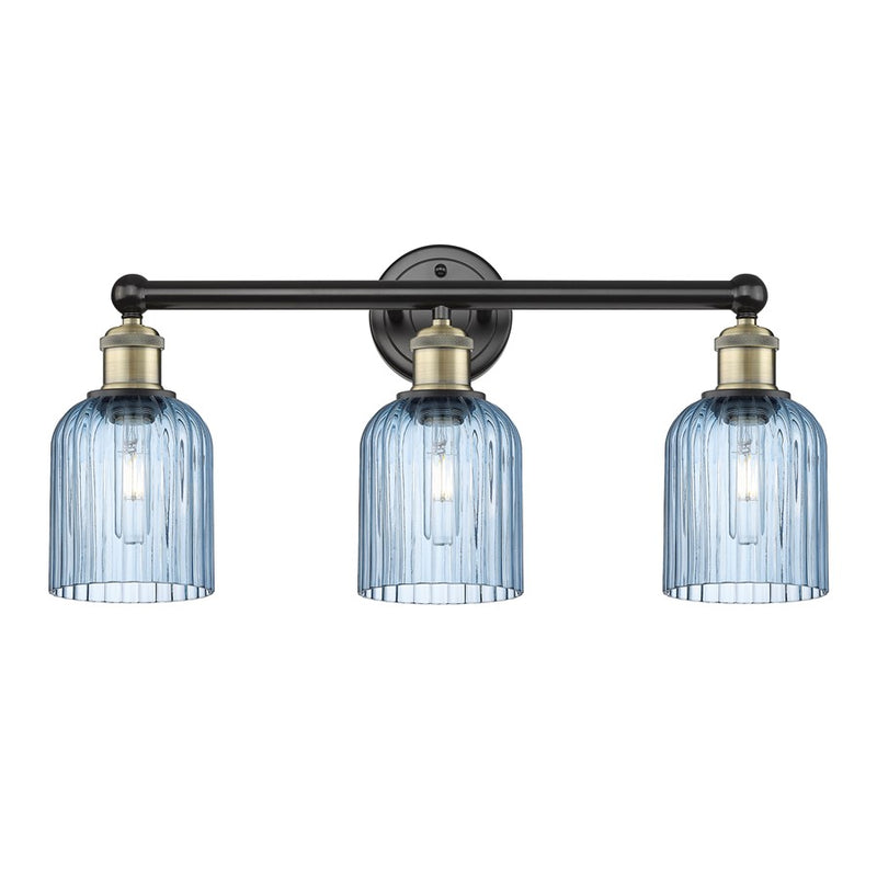Innovations Edison Bridal Veil 3Lt 23" Bath, BLB/BL - 616-3W-BAB-G559-5BL