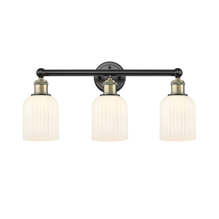 Innovations Edison Bridal Veil 3Lt 23" Bath, BLB/GW - 616-3W-BAB-G559-5GWH