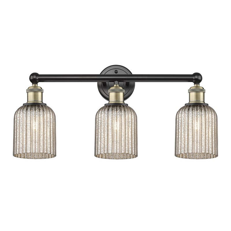 Innovations Edison Bridal Veil 3Lt 23" Bath, BLB/MC - 616-3W-BAB-G559-5ME