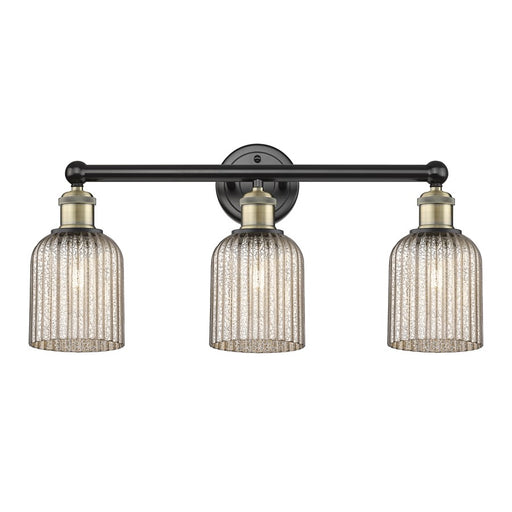 Innovations Edison Bridal Veil 3Lt 23" Bath, BLB/MC - 616-3W-BAB-G559-5ME