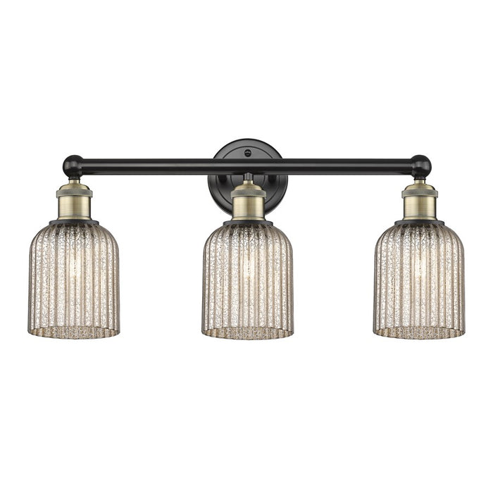 Innovations Edison Bridal Veil 3Lt 23" Bath, BLB/MC - 616-3W-BAB-G559-5ME