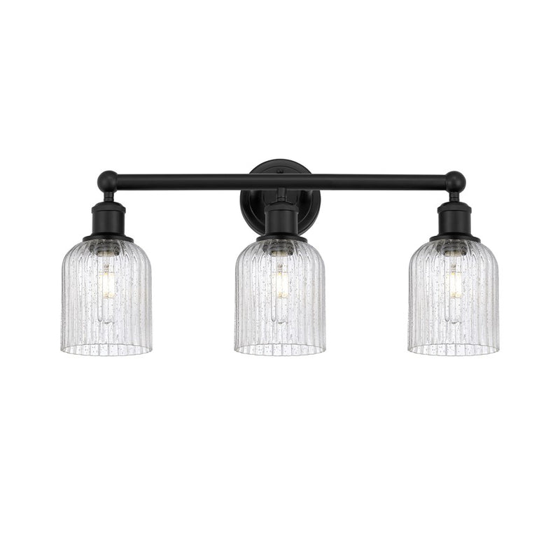 Innovations Edison Bridal Veil 3Lt 23" Bath, Black/Seedy - 616-3W-BK-G559-5SDY