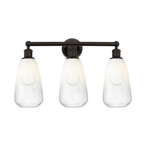 Innovations Brookhaven Almond 24in 3-Light Bath Vanity | Industrial Oil Rubbed Bronze Steel and Opal Glass | Bathroom Vanity | Model 616-3W-OB-G480-6OP