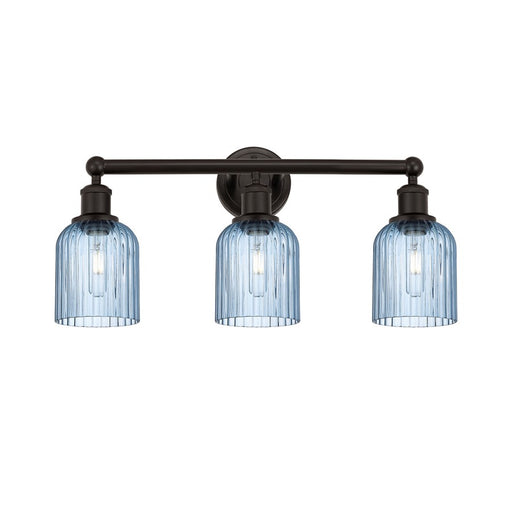 Innovations Edison Bridal Veil 3Lt 23" Bath, Bronze/Blue - 616-3W-OB-G559-5BL