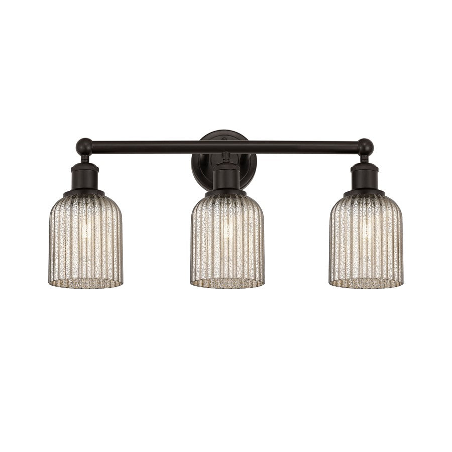 Innovations Edison Bridal Veil 3Lt 23" Bath, Bronze/Mercury - 616-3W-OB-G559-5ME