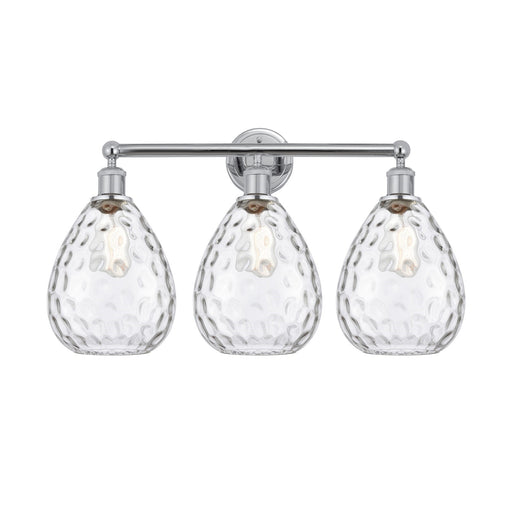 Innovations Waverly 26in 3-Light Bath Vanity Light | Industrial Polished Chrome and Clear Glass | Bathroom Vanity Above Mirror | 26 | Model 616-3W-PC-G372
