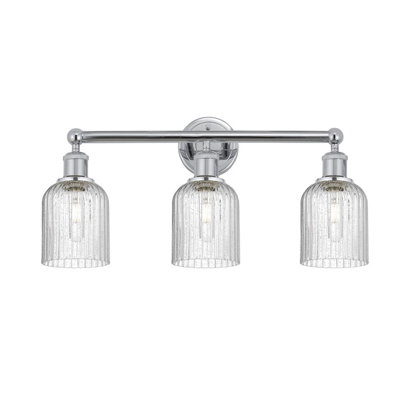 Innovations Edison Bridal Veil 3Lt 23" Bath, Chrome/Seedy - 616-3W-PC-G559-5SDY