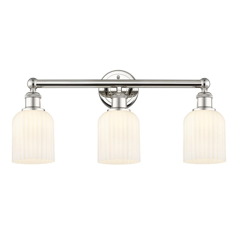 Innovations Edison Bridal Veil 3Lt 23" Bath, PN/GW - 616-3W-PN-G559-5GWH
