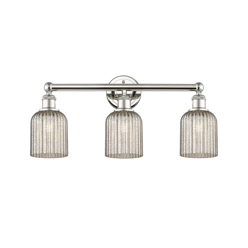 Innovations Edison Bridal Veil 3Lt 23" Bath, PN/MC - 616-3W-PN-G559-5ME