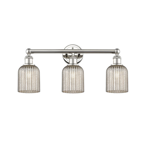 Innovations Edison Bridal Veil 3Lt 23" Bath, PN/MC - 616-3W-PN-G559-5ME