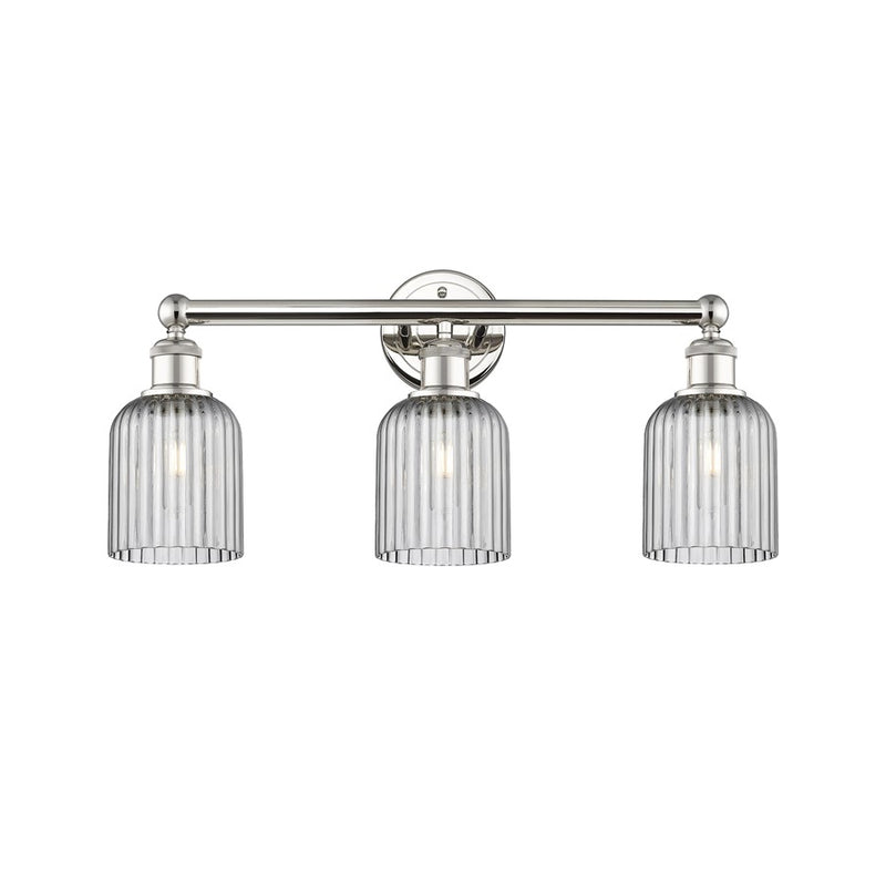Innovations Edison Bridal Veil 3Lt 23" Bath, PN/SM - 616-3W-PN-G559-5SM