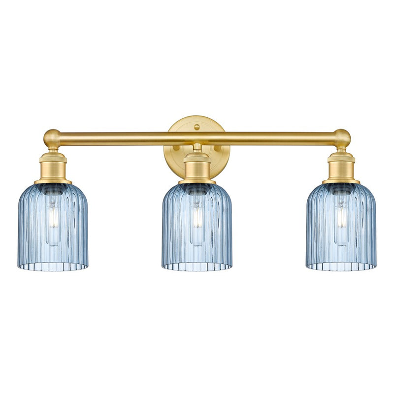 Innovations Edison Bridal Veil 3Lt 23" Bath, Gold/Blue - 616-3W-SG-G559-5BL
