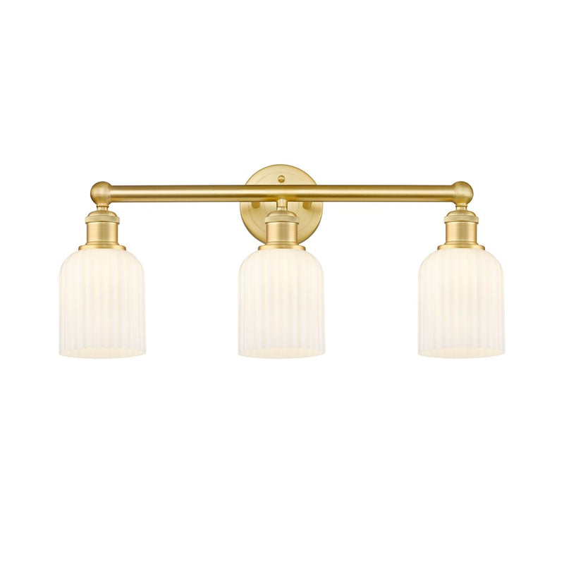 Innovations Edison Bridal Veil 3Lt 23" Bath, GD/GW - 616-3W-SG-G559-5GWH