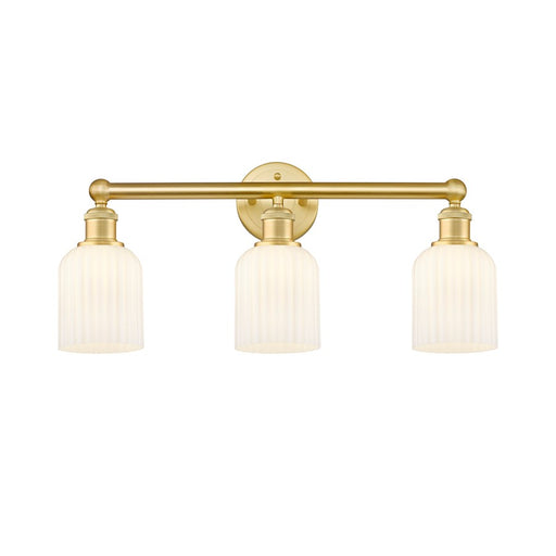 Innovations Edison Bridal Veil 3Lt 23" Bath, GD/GW - 616-3W-SG-G559-5GWH